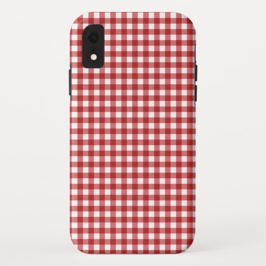 Plaid Minimalistische Kerstmis Case-Mate iPhone Case (Achterkant)
