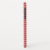 Plaid Minimalistische Kerstmis Case-Mate iPhone Case (Achterkant/links)