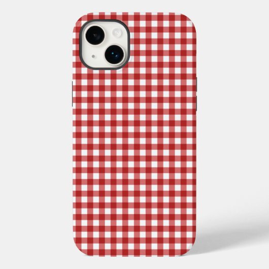 Plaid Minimalistische Kerstmis Case-Mate iPhone Case (Achterkant)
