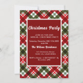 Plaid Moderne Legante Uitnodiging van het Kerstmis (Voorkant)