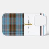 Plaid Monogram Script Clan Anderson Tartan Case-Mate iPhone Case (Achterkant (horizontaal))