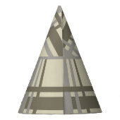 Plaid neutraal feesthoedjes (Achterkant)