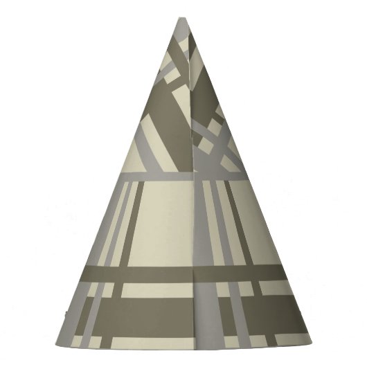 Plaid neutraal feesthoedjes (Achterkant)