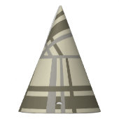 Plaid neutraal feesthoedjes (Links)