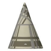 Plaid neutraal feesthoedjes (Rechts)