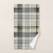 Plaid Neutrals Beige, Grijze Blends Bad Handdoek (Handdoek)
