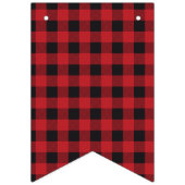 Plaid Oh Baby shower Bunting Banner (Eerste vlag)