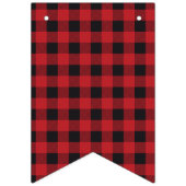 Plaid Oh Baby shower Bunting Banner (Derde vlag)