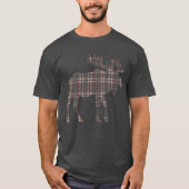 Plaid op Plaid Moose T-shirt (Voorkant)