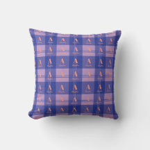 Plaid Paarse Monogram Patroon