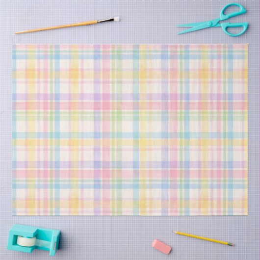 Plaid Pasenserie ontwerp #12 Tissuepapier (Craft)
