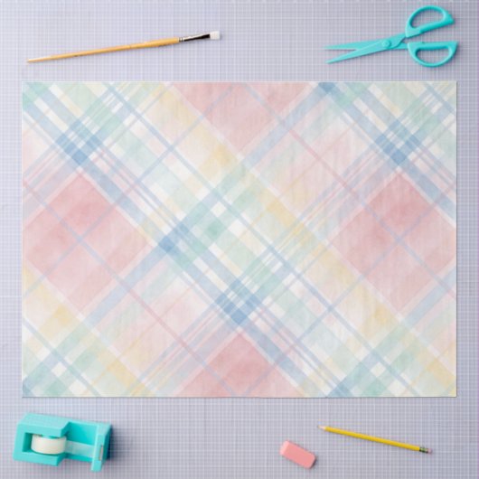 Plaid Pasenserie ontwerp #16 Tissuepapier (Craft)