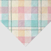 Plaid Pasenserie ontwerp #1 Tissuepapier (Detail)