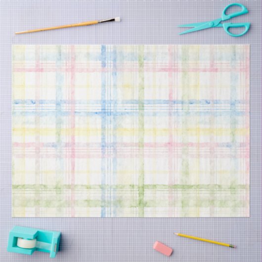 Plaid Pasenserie ontwerp #20 Tissuepapier (Craft)