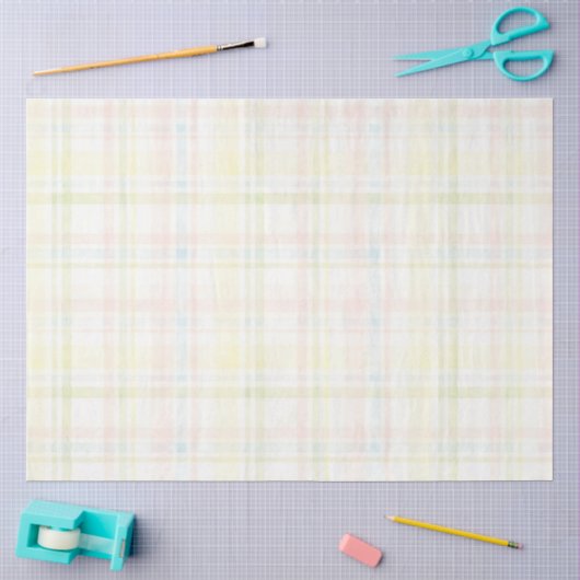 Plaid Pasenserie ontwerp #2 Tissuepapier (Craft)