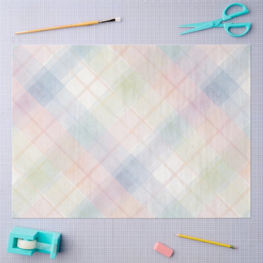 Plaid Pasenserie ontwerp #5 Tissuepapier (Craft)