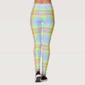 Plaid Pastel Rainbow leggings (Achterkant)