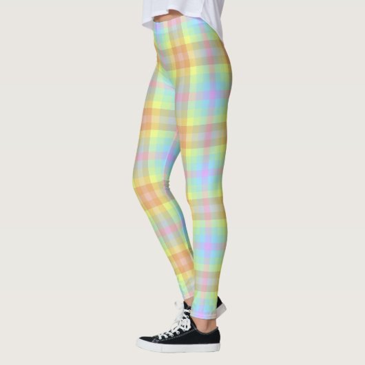 Plaid Pastel Rainbow leggings (Links)