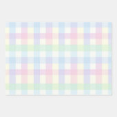  Plaid Pastel Roze Blauw Patroon Inpakpapier Vel (Voorkant 2)