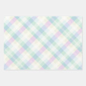  Plaid Pastel Roze Groen Geel Blauw Paars Inpakpapier Vel (Voorkant 2)