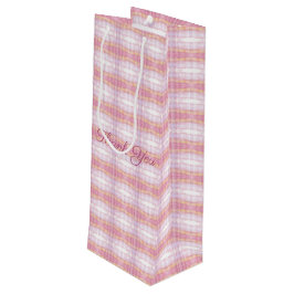 Plaid patroon ontwerper wijn cadeautas