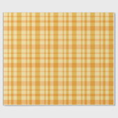 Plaid patroon van kampvuur cadeaupapier (Vlak)