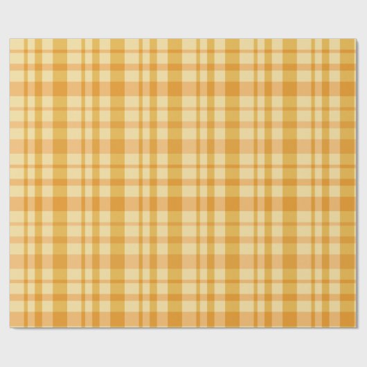 Plaid patroon van kampvuur cadeaupapier (Vlak)