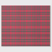 Plaid Patroon Vrolijk Kerst Verpakkingsdocument Cadeaupapier (Vlak)