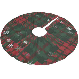 Plaid Pattern Christmas Feestdagen Kerstboom Rok