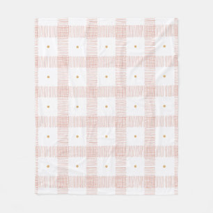Plaid Pencil Strokes Fleece Deken