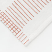 Plaid Pencil Strokes Fleece Deken (Hoek)