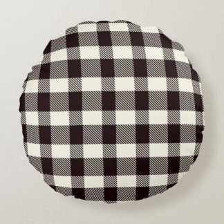 Plaid Pillow Rond Kussen