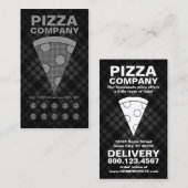 plaid pizzakaart klantenkaartje (Voorkant / Achterkant)