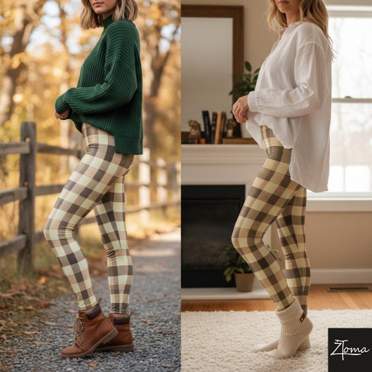 Plaid Power-Leggings Leggings