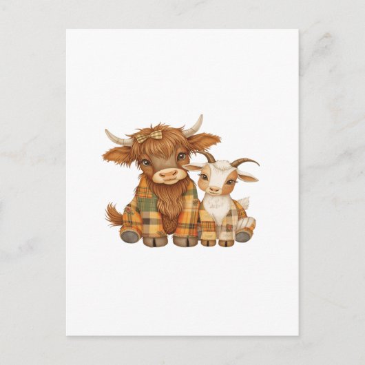 Plaid & Precious Pals Briefkaart (Voorkant)