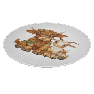 Plaid & Precious Pals Snijplank