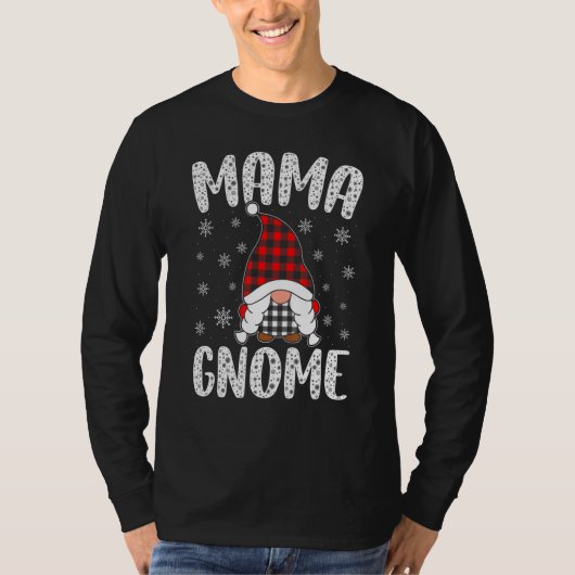 Plaid Print Hat Mama Gnomes Family Matching T-shirt (Voorkant)
