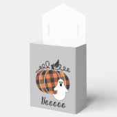 Plaid Pumpkin en Ghost Favor Box Bedankdoosjes (Geopend)