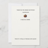 Plaid Pumpkin Halloween Party Invitation Kaart (Achterkant)