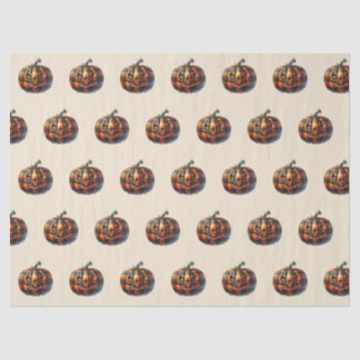 Plaid Pumpkin Halloween Tissue Paper Tissuepapier