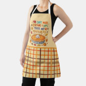 Plaid Pumpkin Pie Baking Funny Herfst Schort (Insitu)