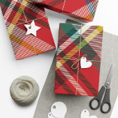 Plaid Red Check elegante boerderij Cadeaupapier