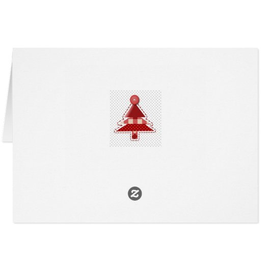 Plaid Red Christmas Trees Pattern Custom Photo (Achterkant Horizontaal)