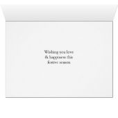 Plaid Red Christmas Trees Pattern Custom Photo (Binenzijde Horizontaal (Onderkant))