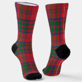 Plaid Red Green Check Tartan Sokken (Gebogen)