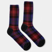 Plaid Red Purple Checkered Rustic Tartan Sokken (Rechts)