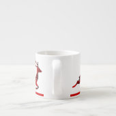 Plaid Reindeer Espresso Cup Kop (Achterkant)