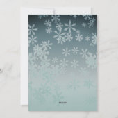 Plaid Rendier Sneeuwvlokken Kerstmis Gepersonalise Feestdagenkaart (Achterkant)