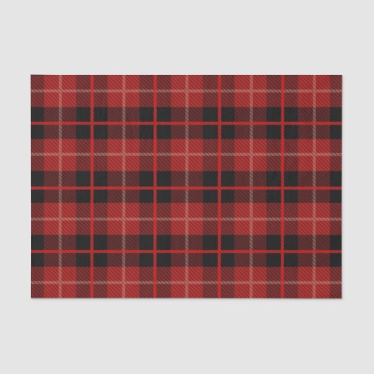 Plaid rode kerst tissue papier (Voorkant)