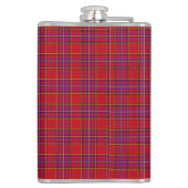 Plaid Rode Tartan Swahili geruit patroon Heupfles (Achterkant)